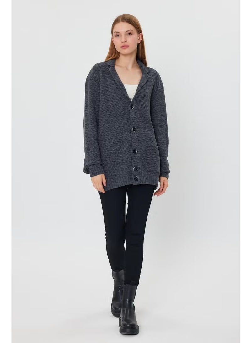 Alexandergardi Alexandergardı Buttoned Loose Knitwear Jacket (E23-6709-KDN) - Image 2